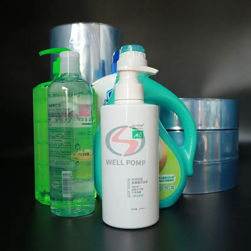 Pe Packing Film Roll Pe Polyethylene Transparent Strech Film Plastic material PVC POF Shrink film