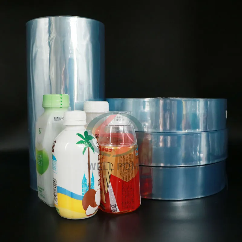 Pvc wrap shrink sleeve for bottles packaging printing